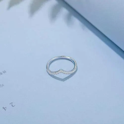 Moissanite 925 Sterling Silver Ring Moissanite - Tophatter Daily Deals